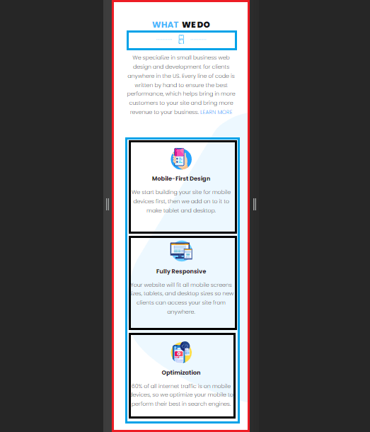 une version mobile de la section annotée du site Web